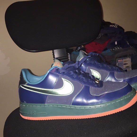 blue rag air force ones